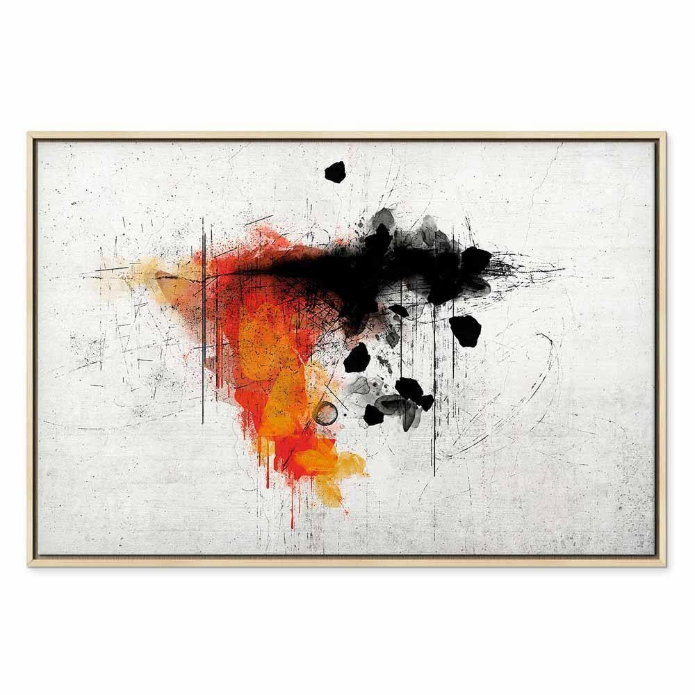 Leinwandbild - Expression of Red (1 Part) Wide