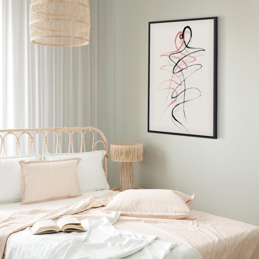 Leinwandbild - Tangled Passion (1 Part) Vertical