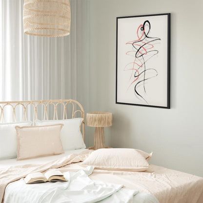 Leinwandbild - Tangled Passion (1 Part) Vertical