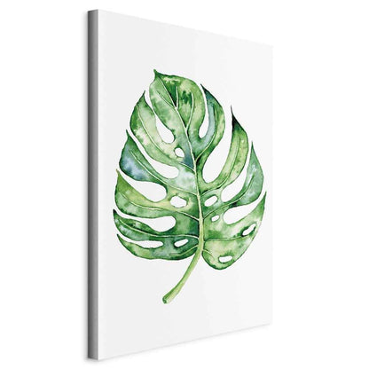 Leinwandbild - Watercolor Monstera (1 Part) Vertical