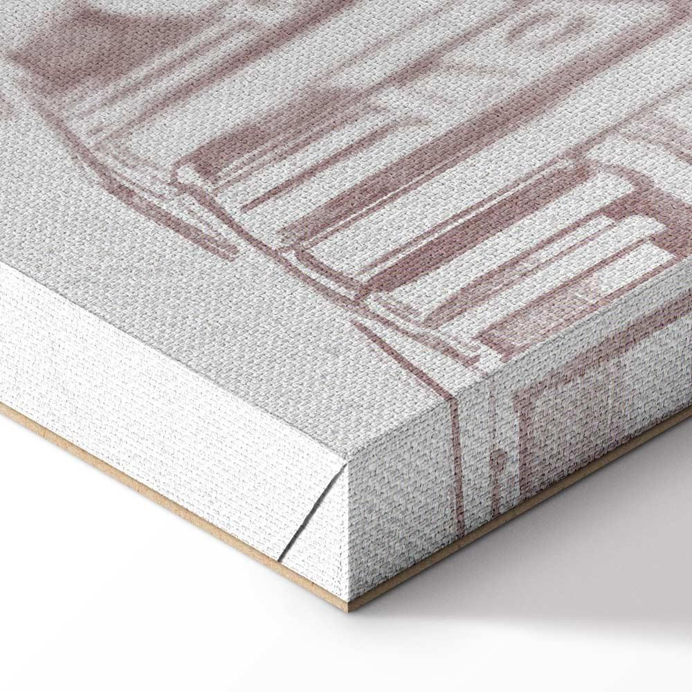 Leinwandbild - Berlin in Watercolours (1 Part) Vertical