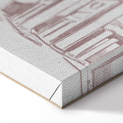 Leinwandbild - Berlin in Watercolours (1 Part) Vertical