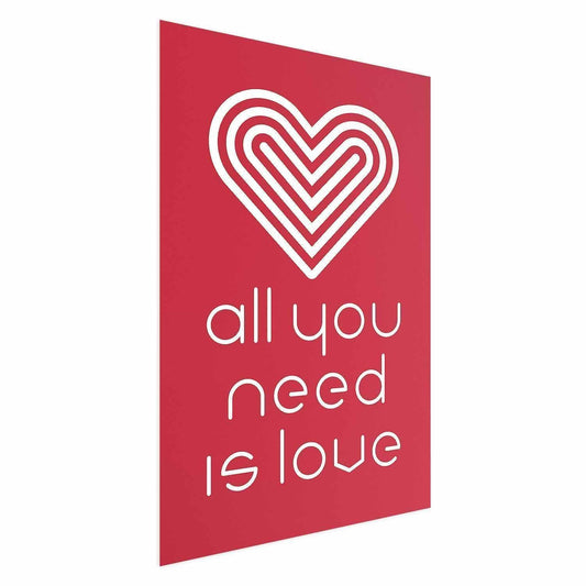 Poster - Let's Love Each Other Artgeist