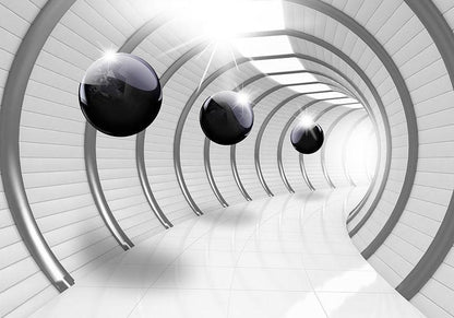 Fototapete „Futuristischer Tunnel“ – 3D-Effekt & moderne Raumtiefe