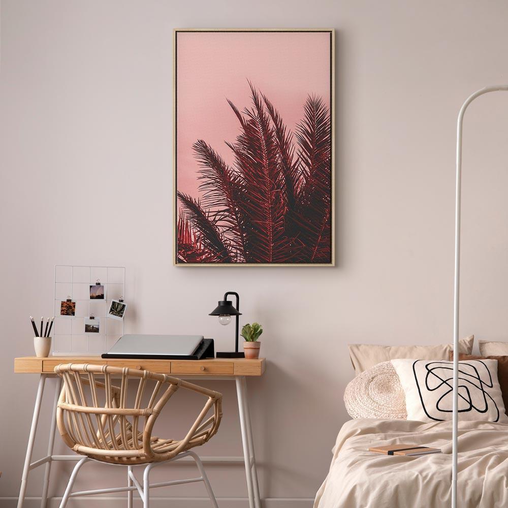 Leinwandbild - Palm Trees at Sunset (1 Part) Vertical