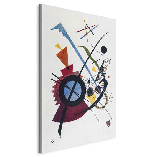 Leinwandbild - Primary Colors - Kandinsky’s Geometric Abstraction (Wassily Kandinsky) Artgeist