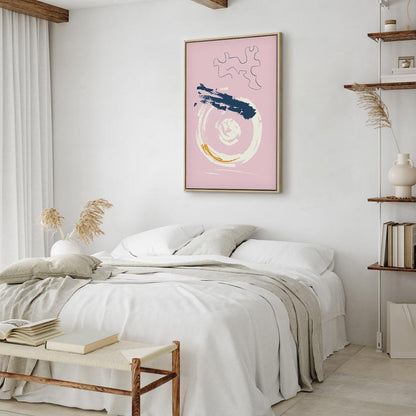 Leinwandbild - Pink Accent (1 Part) Vertical