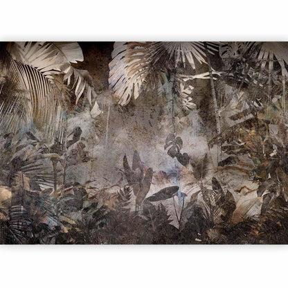 Fototapete „Mysterious Jungle“ – Tiefer Regenwald mit mystischer Ausstrahlung