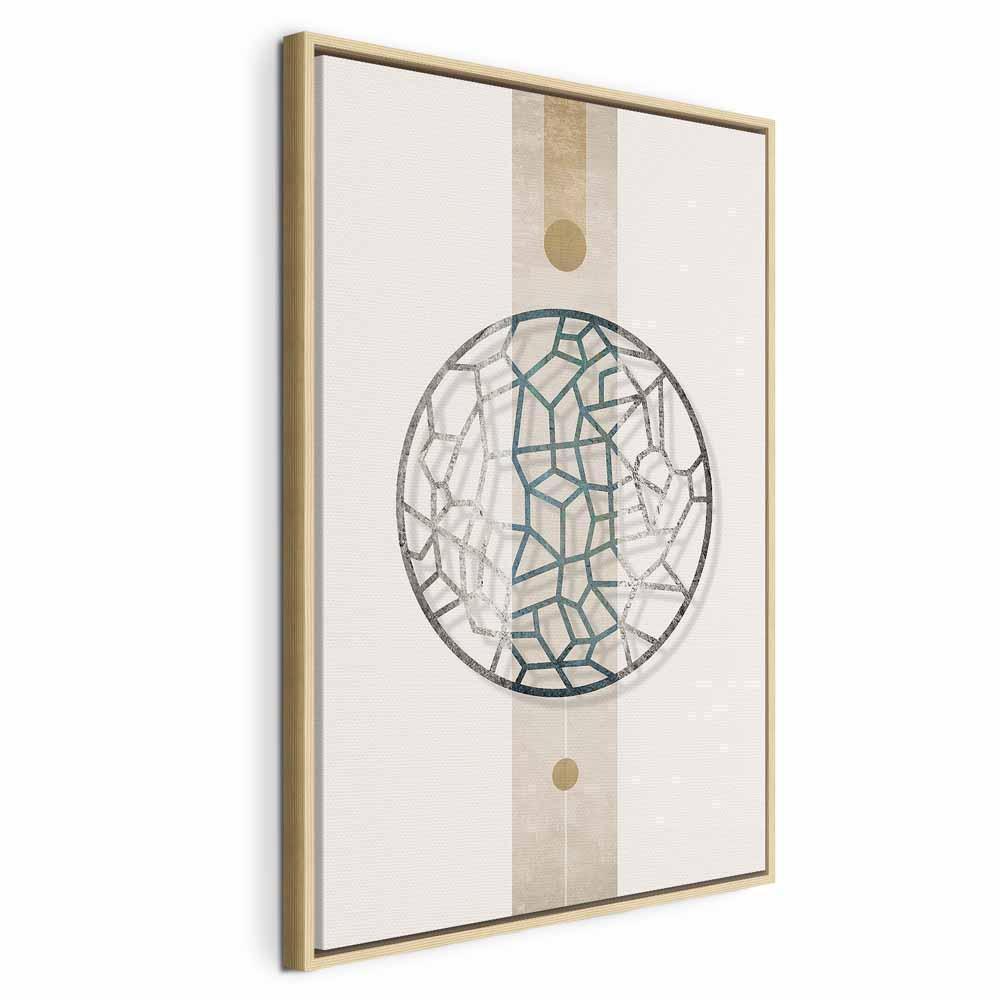 Leinwandbild - Circle with Artistic Details (1-part) - Abstract Shape