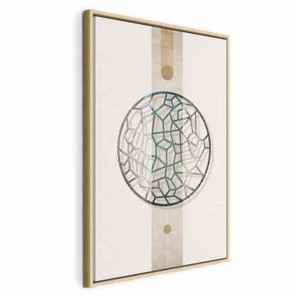 Leinwandbild - Circle with Artistic Details (1-part) - Abstract Shape