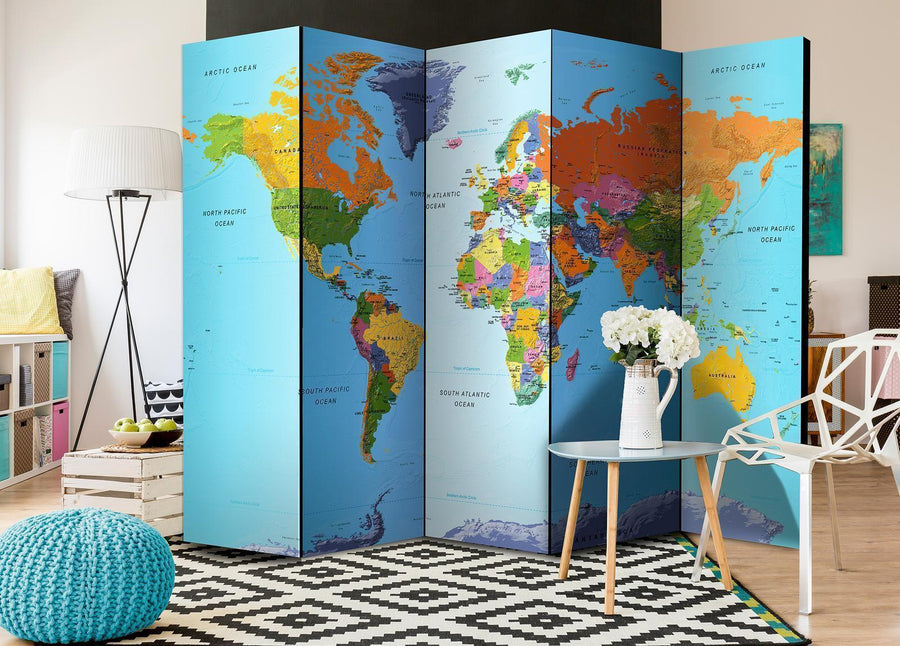 Paravent - Colourful Geography Artgeist