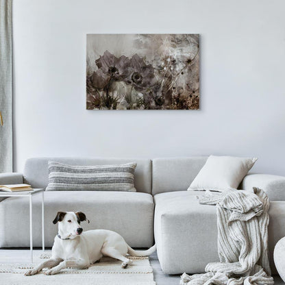 Leinwandbild - Anemones in Sepia (1 Part) Wide