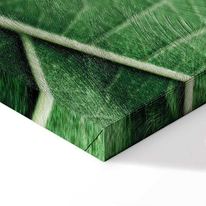 Leinwandbild - Malachite Leaf (1 Part) Vertical