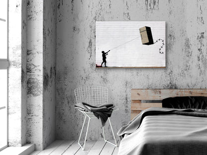 Leinwandbild - Flying Fridge (1 Part) Wide Artgeist