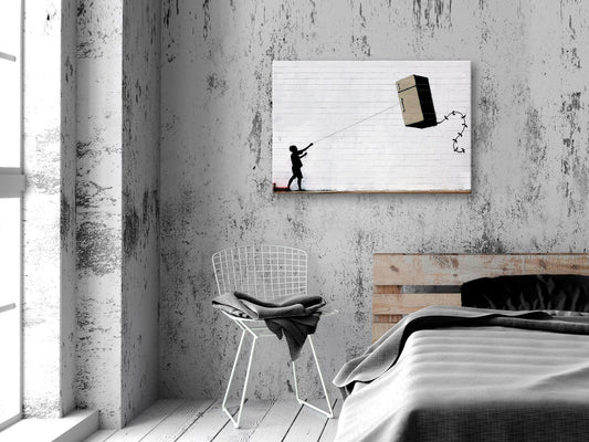 Leinwandbild - Flying Fridge (1 Part) Wide Artgeist