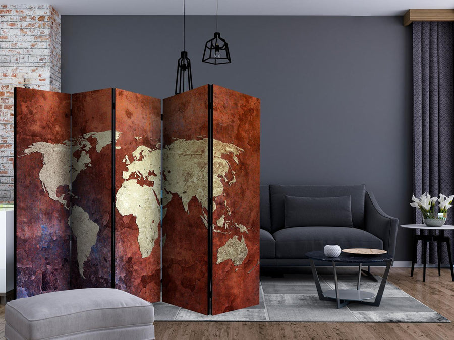 Paravent - Iron continents II Artgeist