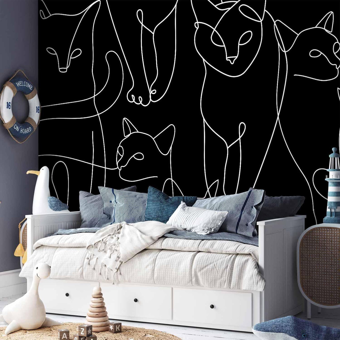 Fototapete - Cat Habits - First Variant