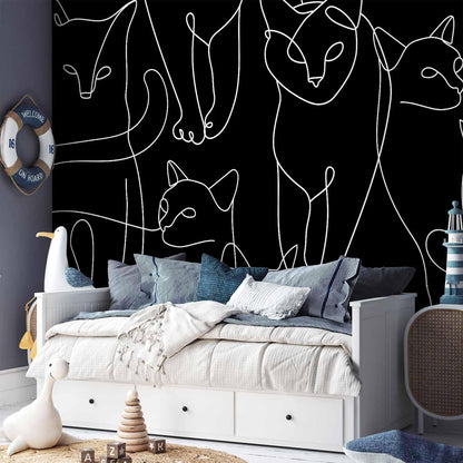 Fototapete - Cat Habits - First Variant