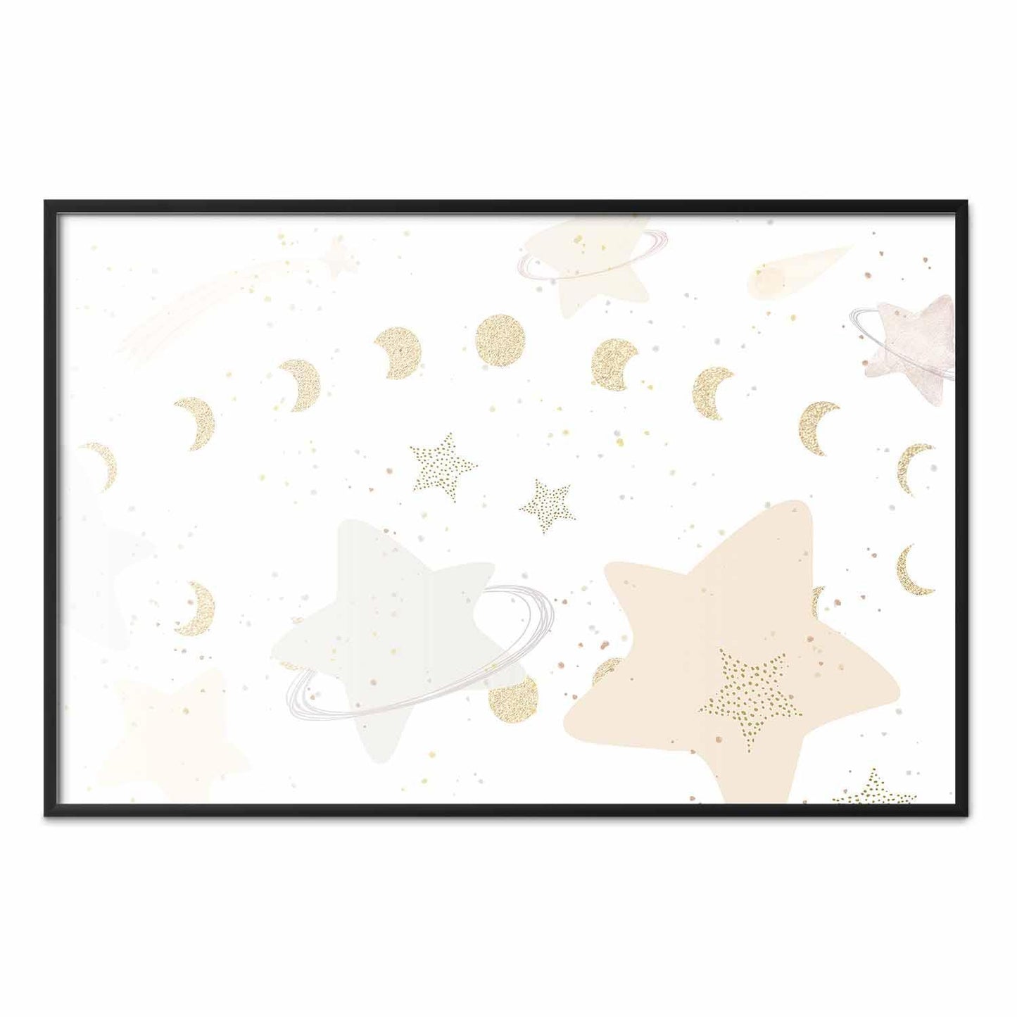 Poster - Moon and Stars