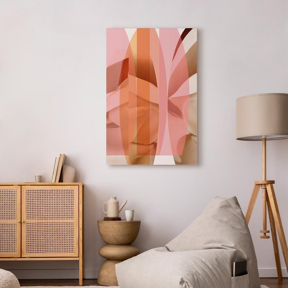 Leinwandbild - Floral Kaleidoscope (1 Part) Vertical