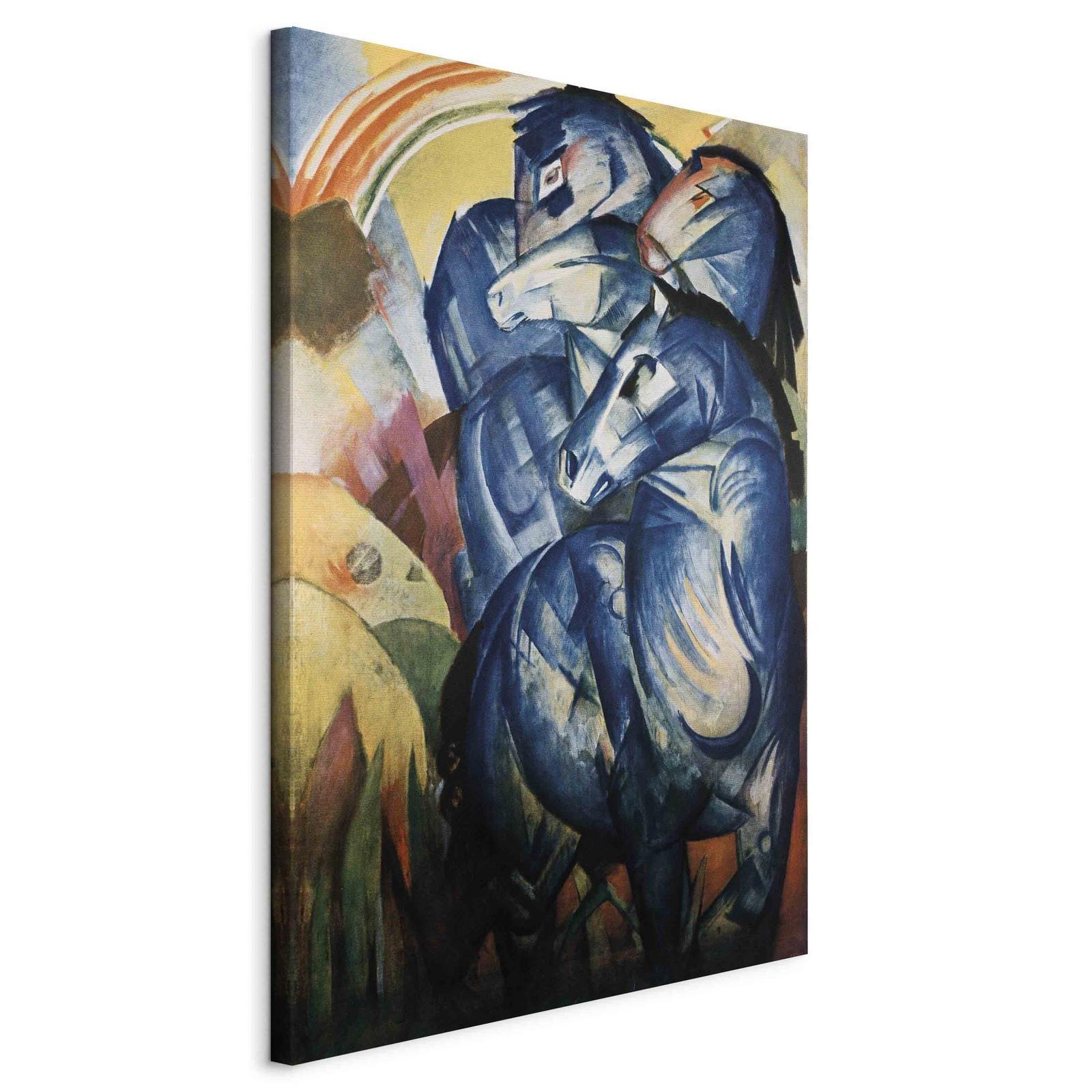 Leinwandbild - The tower of blue horses (Franz Marc) Artgeist