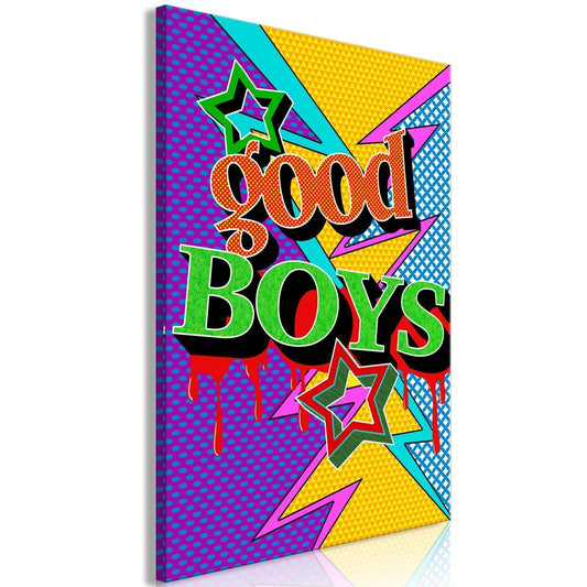 Leinwandbild - Good Boys (1 Part) Vertical Artgeist