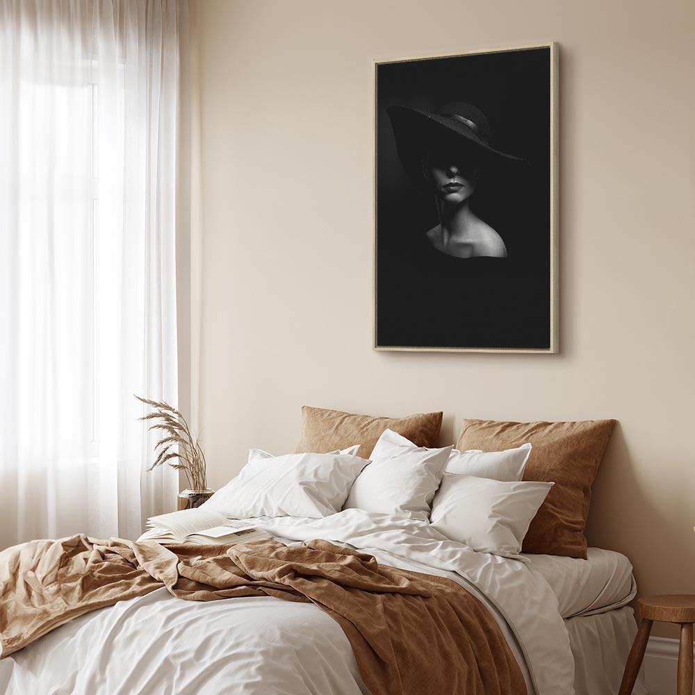 Leinwandbild - Mysterious Woman (1 Part) Vertical