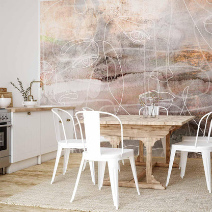 Fototapete - Penetrating Faces