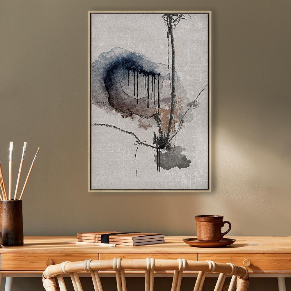 Leinwandbild - Watercolor Stained Glass (1 Part) Vertical