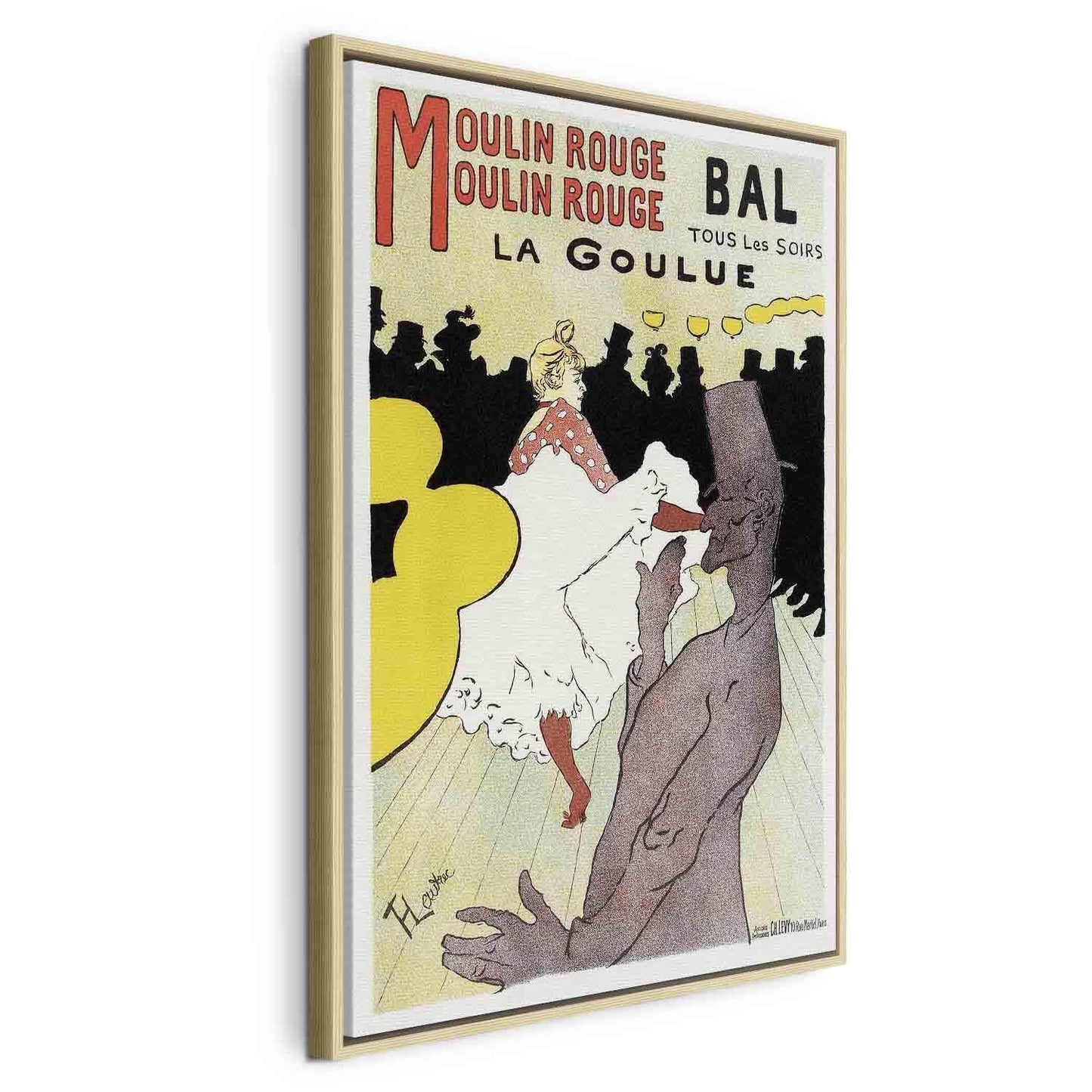 Leinwandbild - Henri de Toulouse-Lautrec – Moulin Rouge – La Goulue