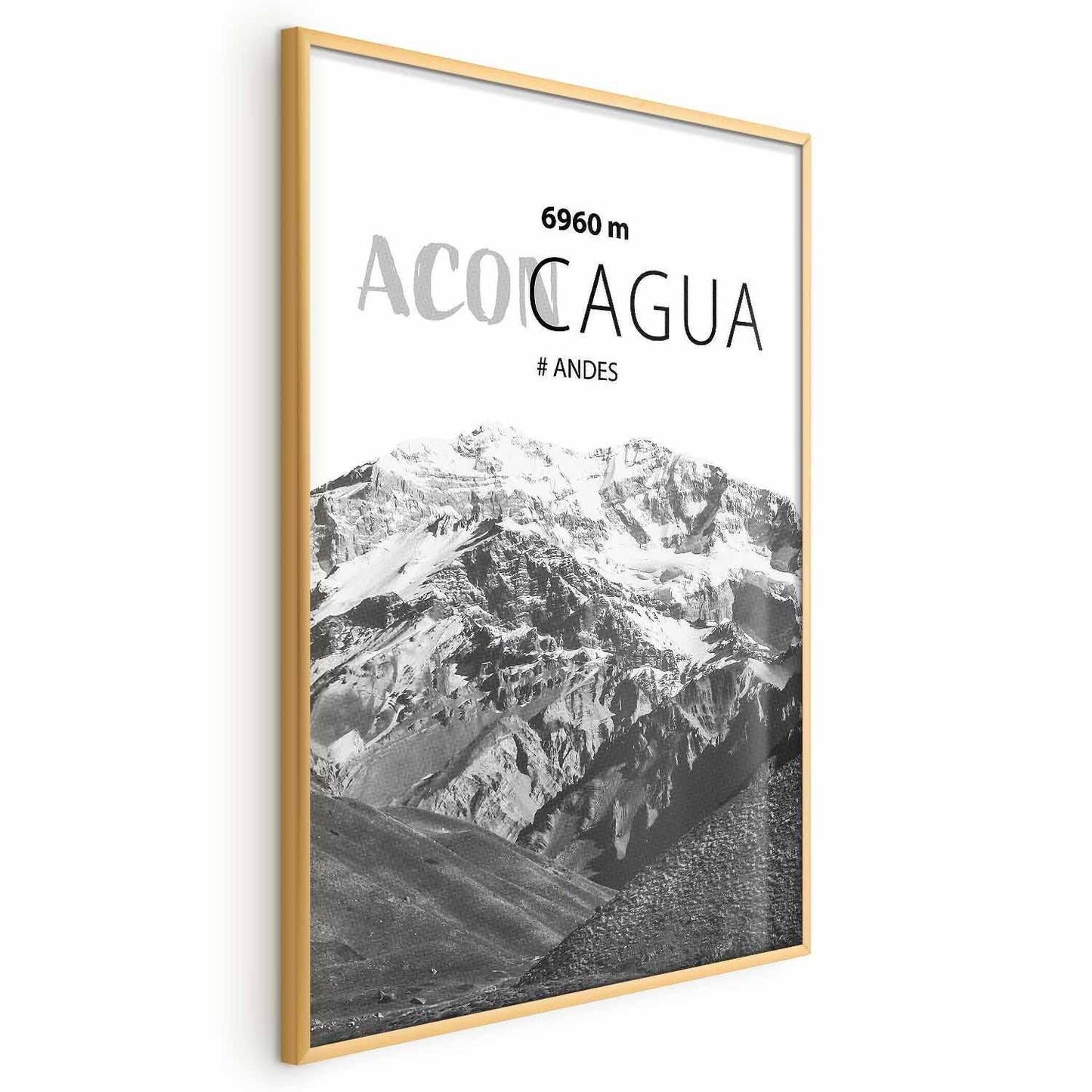 Poster - The majestic peak of Aconcagua mountain crown mountain landscape