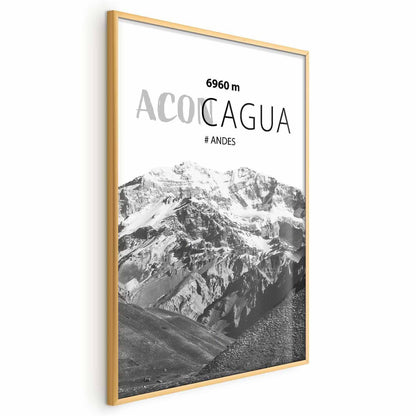 Poster - The majestic peak of Aconcagua mountain crown mountain landscape