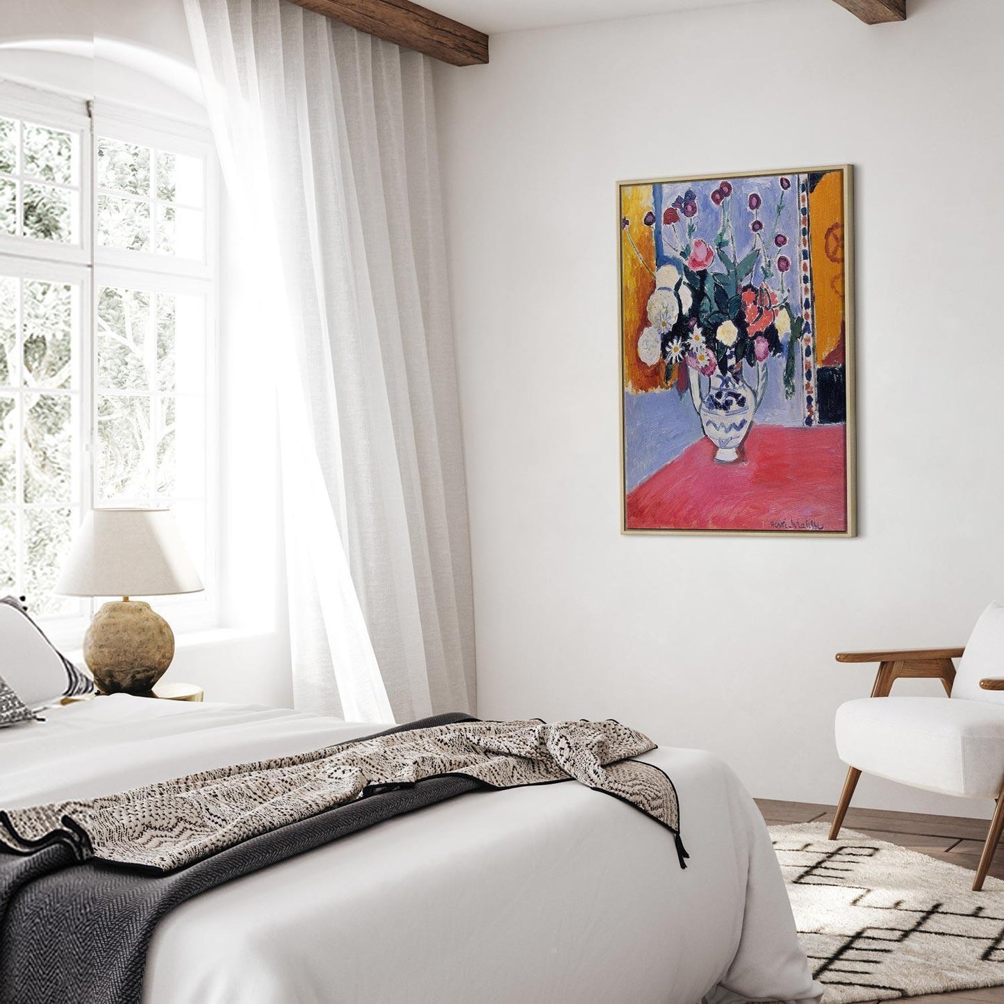 Leinwandbild - Henri Matisse – Bouquet in a Two-Handled Vase
