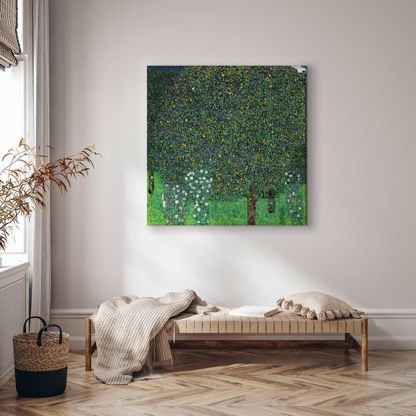 Leinwandbild - Gustav Klimt – Roses Among the Trees