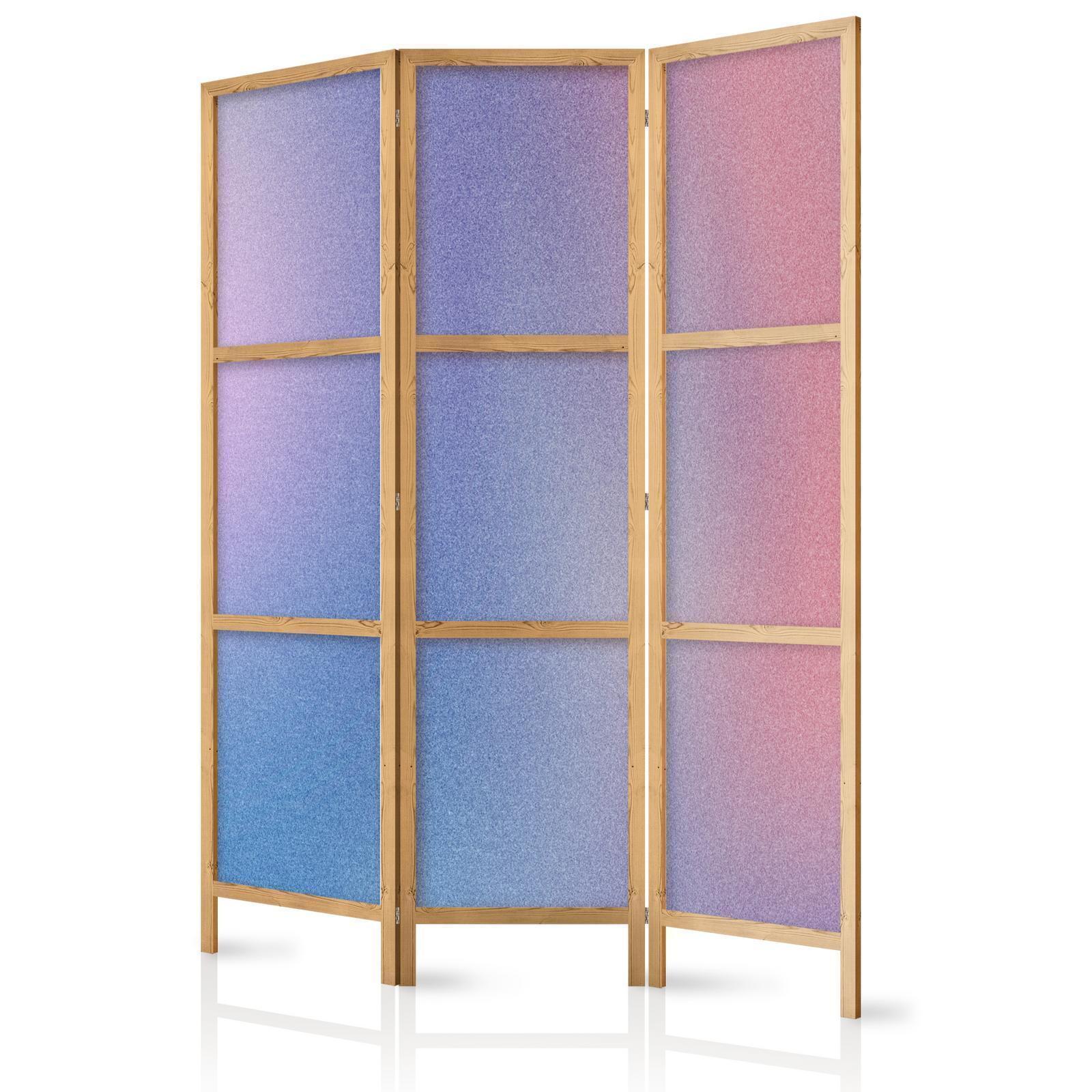 Japanischer Paravent - Rainbow Gradient - Delicate Multicolored Gradient Resembling Mist Artgeist