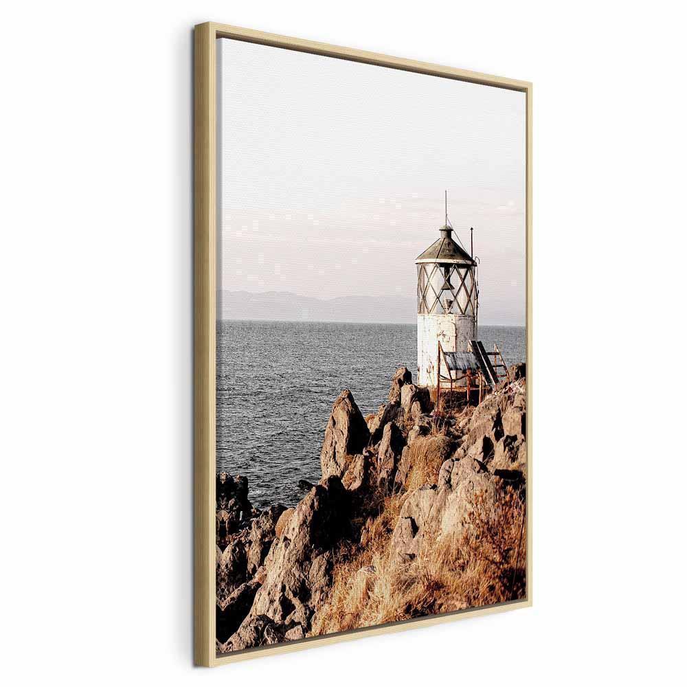 Leinwandbild - Lantern On The Cliff (1 Part) Vertical