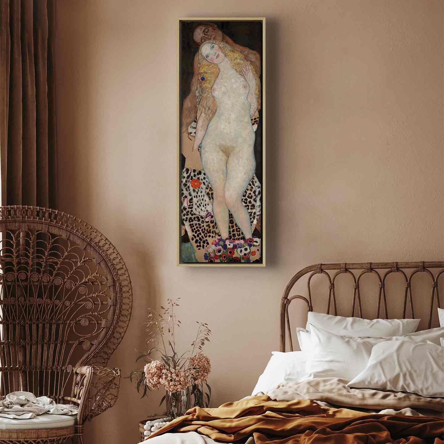 Leinwandbild - Adam and Eve (Gustav Klimt) Artgeist