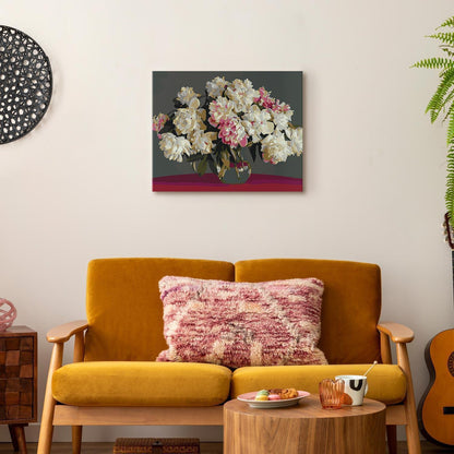 Malen nach Zahlen - White Flowers In A Vase