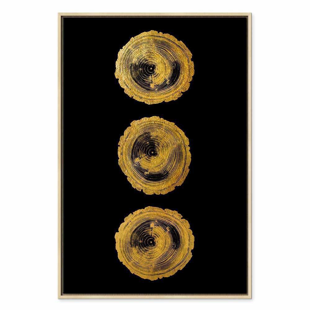 Leinwandbild - Golden Knots (1 Part) Vertical