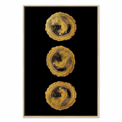 Leinwandbild - Golden Knots (1 Part) Vertical