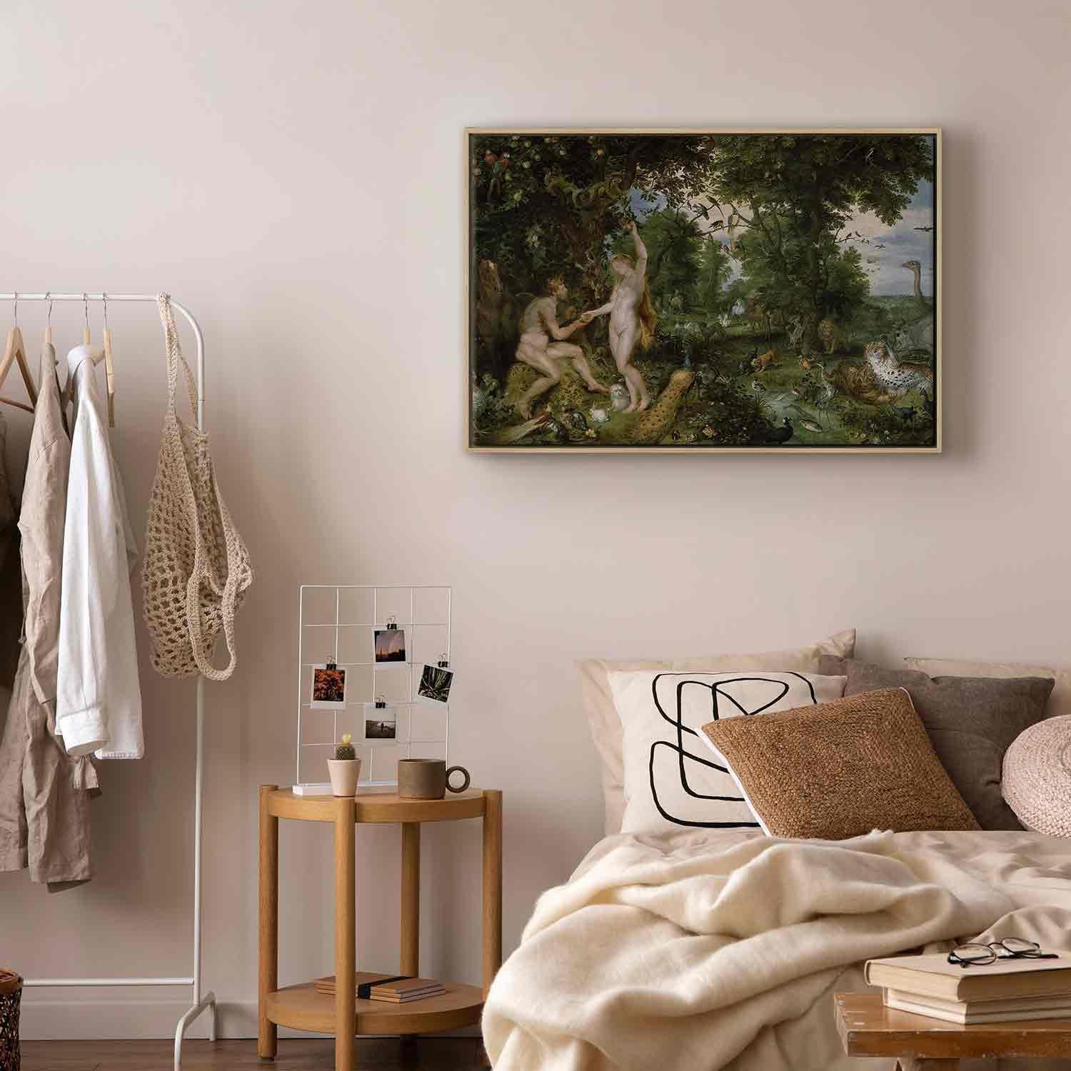 Leinwandbild - The Garden of Eden with the Fall of Man (Peter Paul Rubens) Artgeist