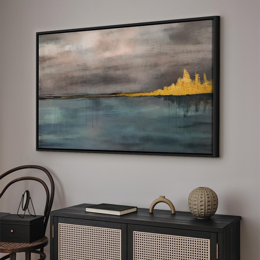 Leinwandbild - Golden City (1 Part) Wide