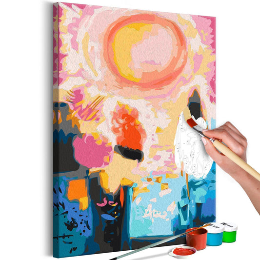 Kunstset – Traumhafter Sonnenuntergang (Malen nach Zahlen)