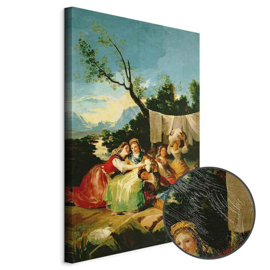 Leinwandbild - Francisco Goya – The Washerwomen