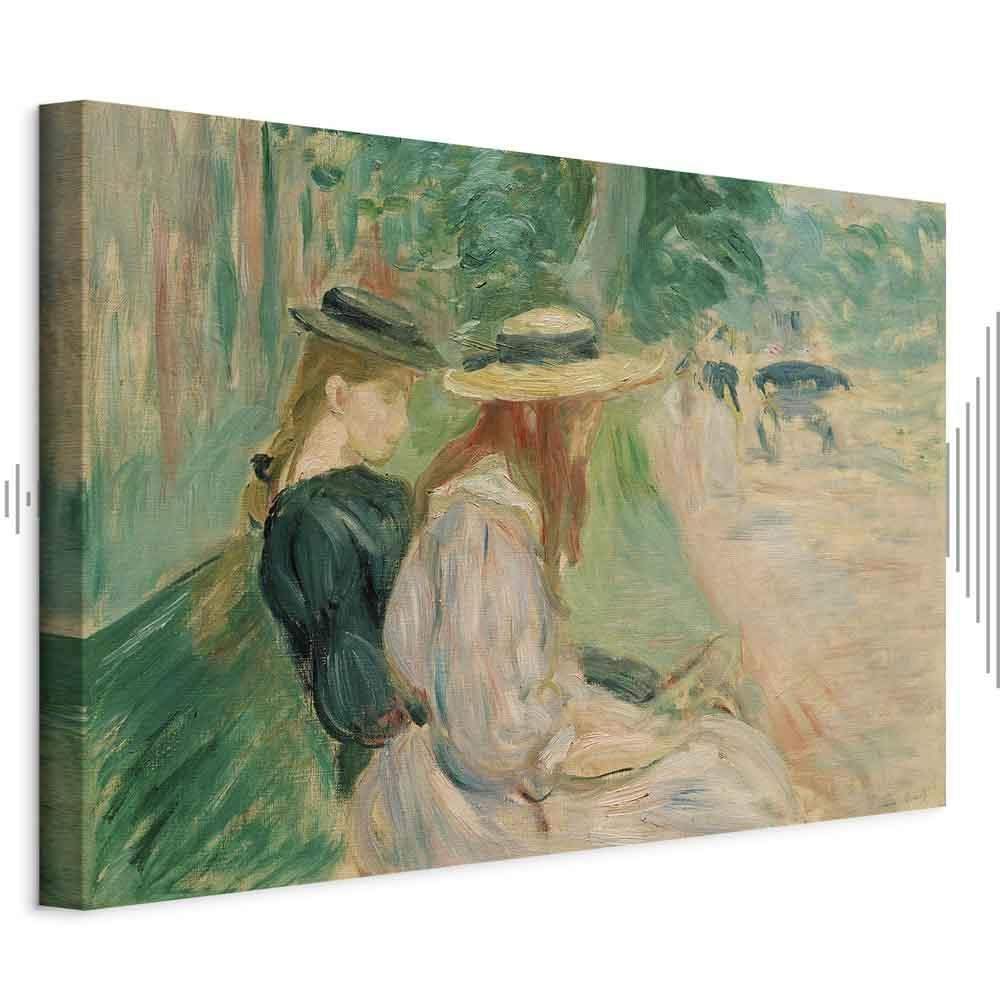 Leinwandbild - Berthe Morisot – Sur un banc de Bois de Boulogne