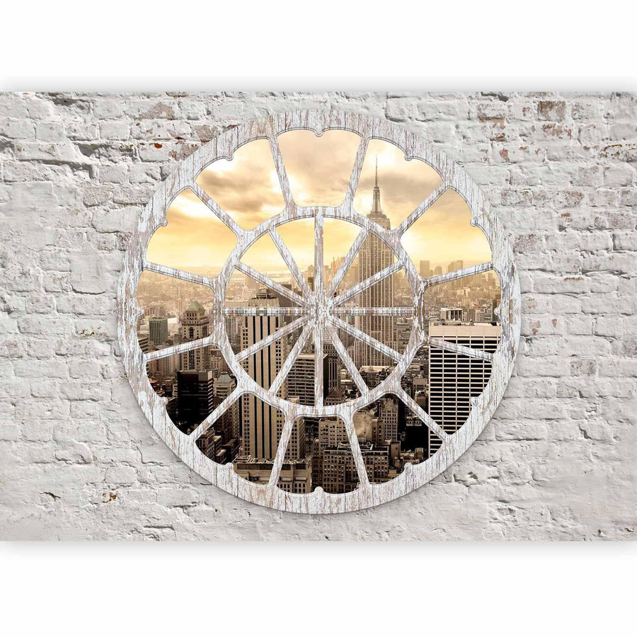 Fototapete – New York Skyline durch das Fenster