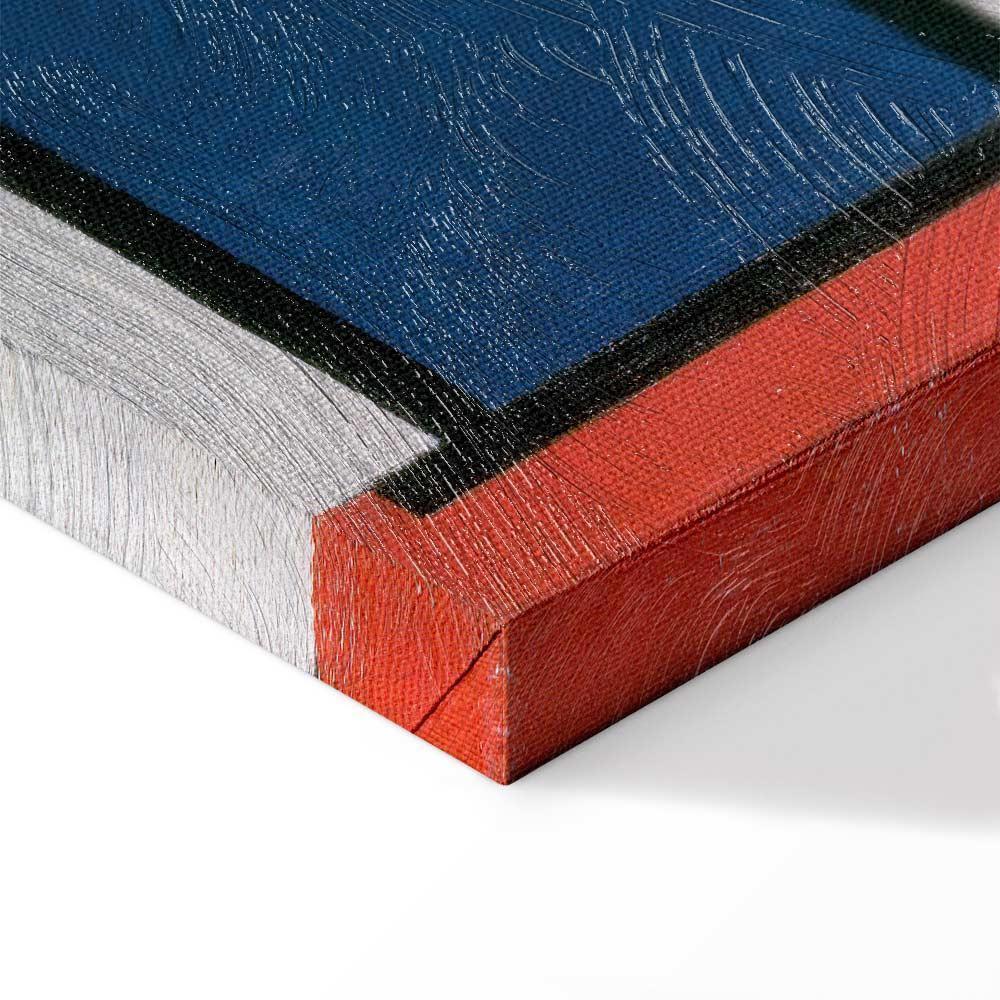 Leinwandbild - Piet Mondrian – Composition with red, yellow blue and black