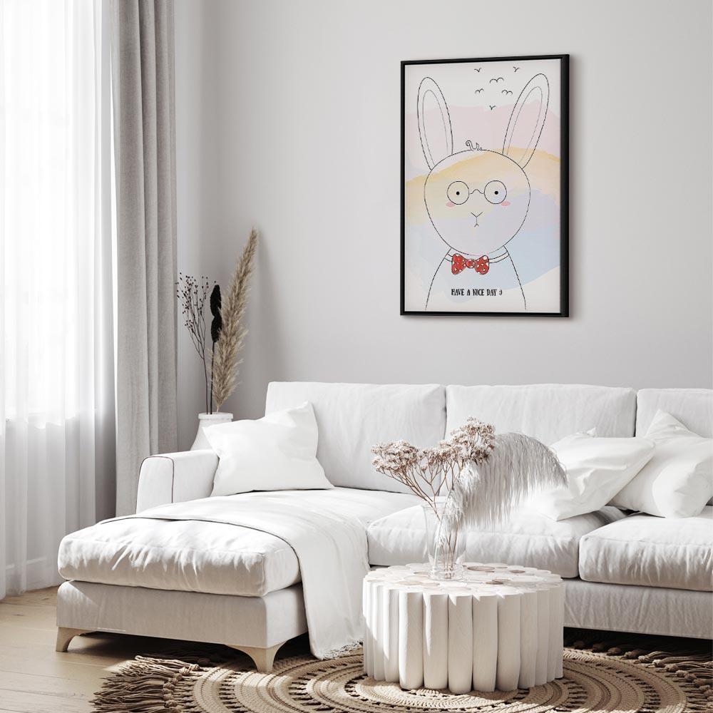 Leinwandbild - Greetings from Rabbit (1 Part) Vertical