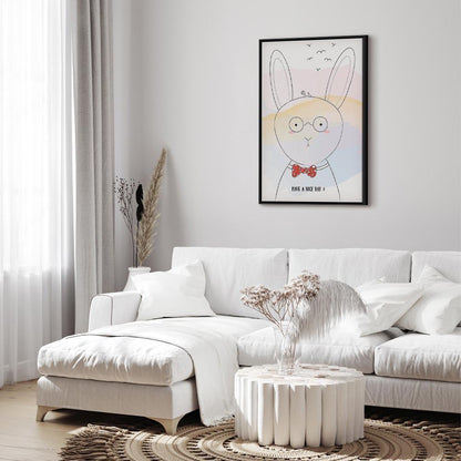 Leinwandbild - Greetings from Rabbit (1 Part) Vertical