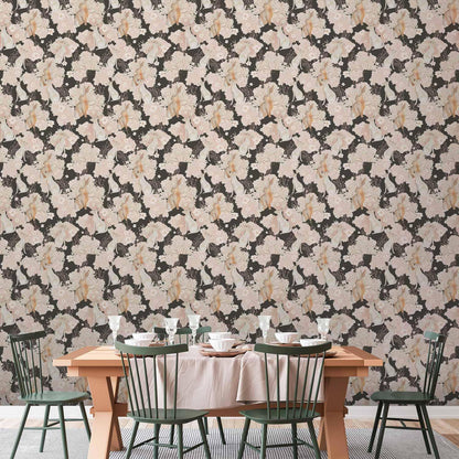 Tapete - White and beige hares